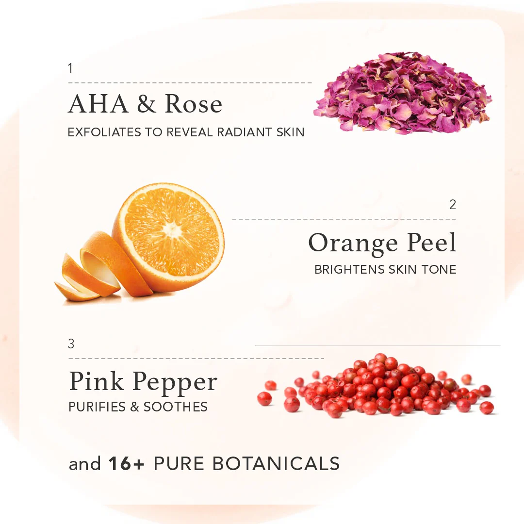 Brighten AHA Botanical Body Wash – Himalayan Rose & Pink Pepper - Image 3