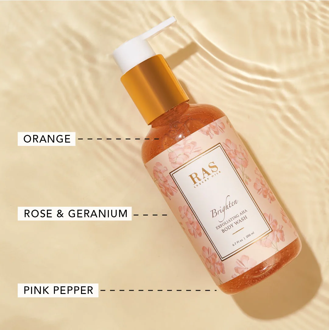 Brighten AHA Botanical Body Wash – Himalayan Rose & Pink Pepper - Image 5