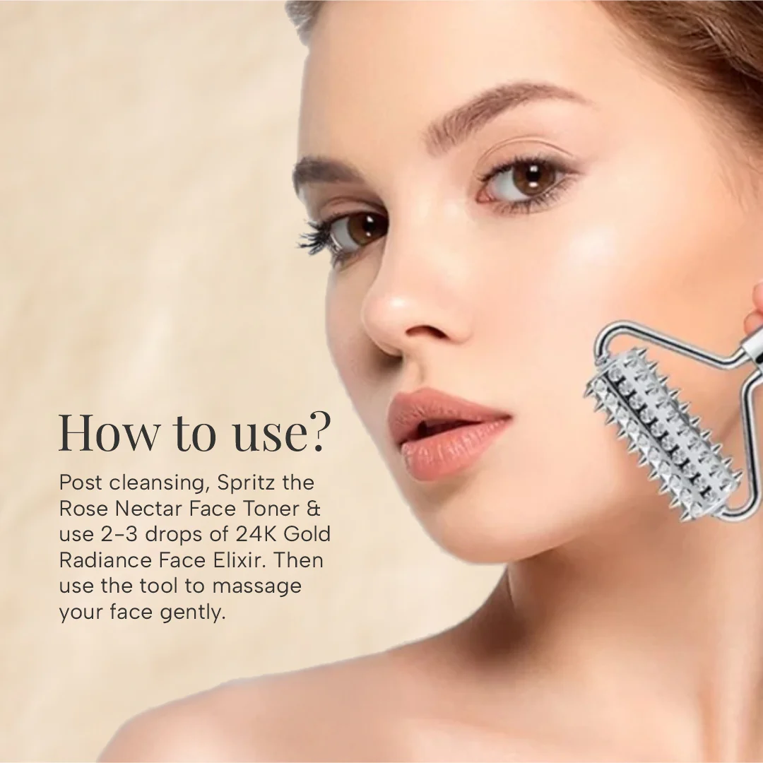 Collagen Boosting Spike Face Roller For Firm And Lifted Skin - Image 4