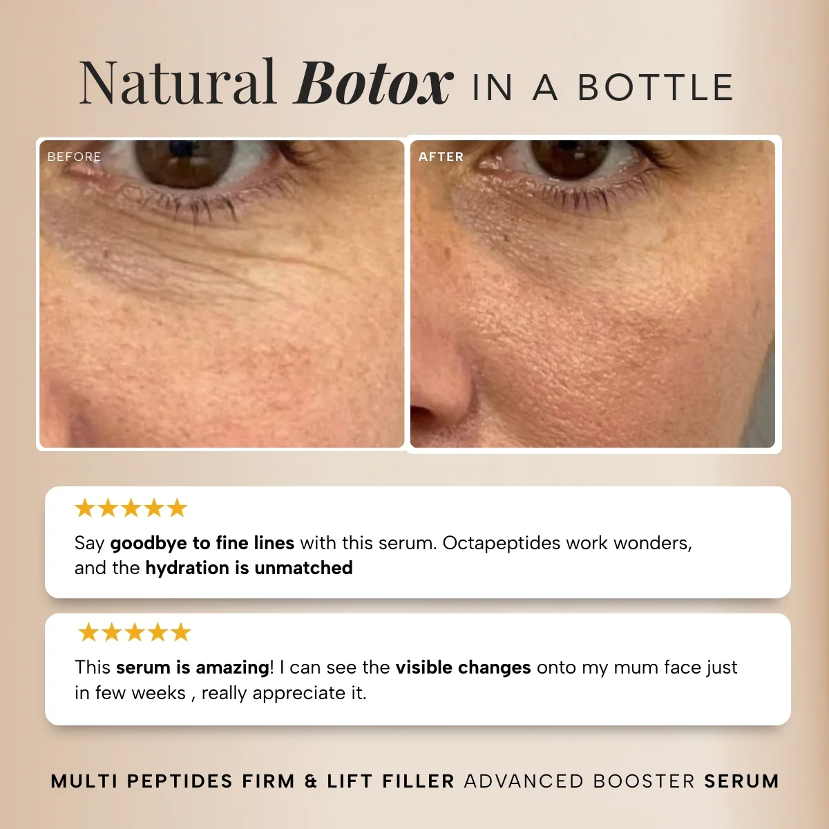 Multi Peptides Firm and Lift Filler Advanced Booster Serum - Image 5