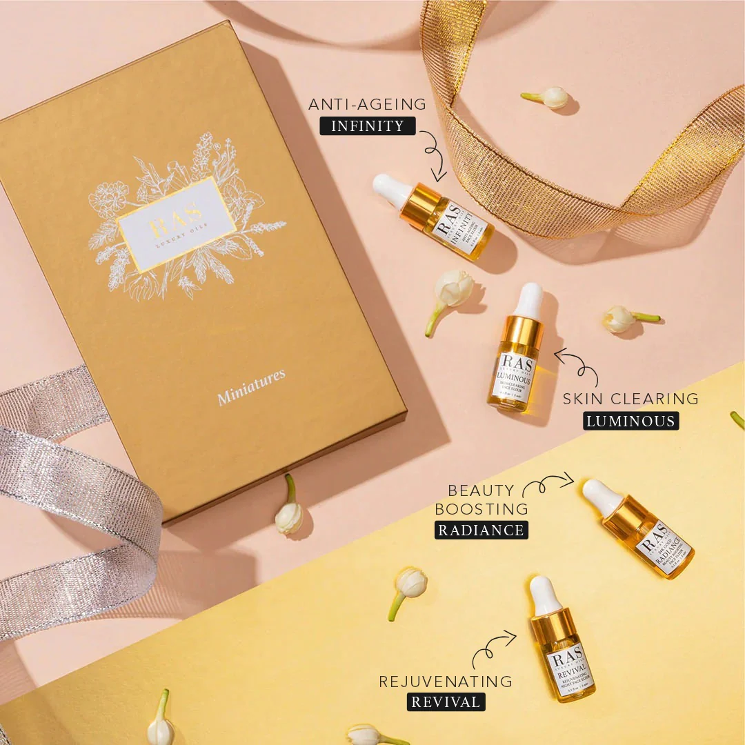 Gift of Glow - 4 Piece Face Elixir Miniature Set - Image 3