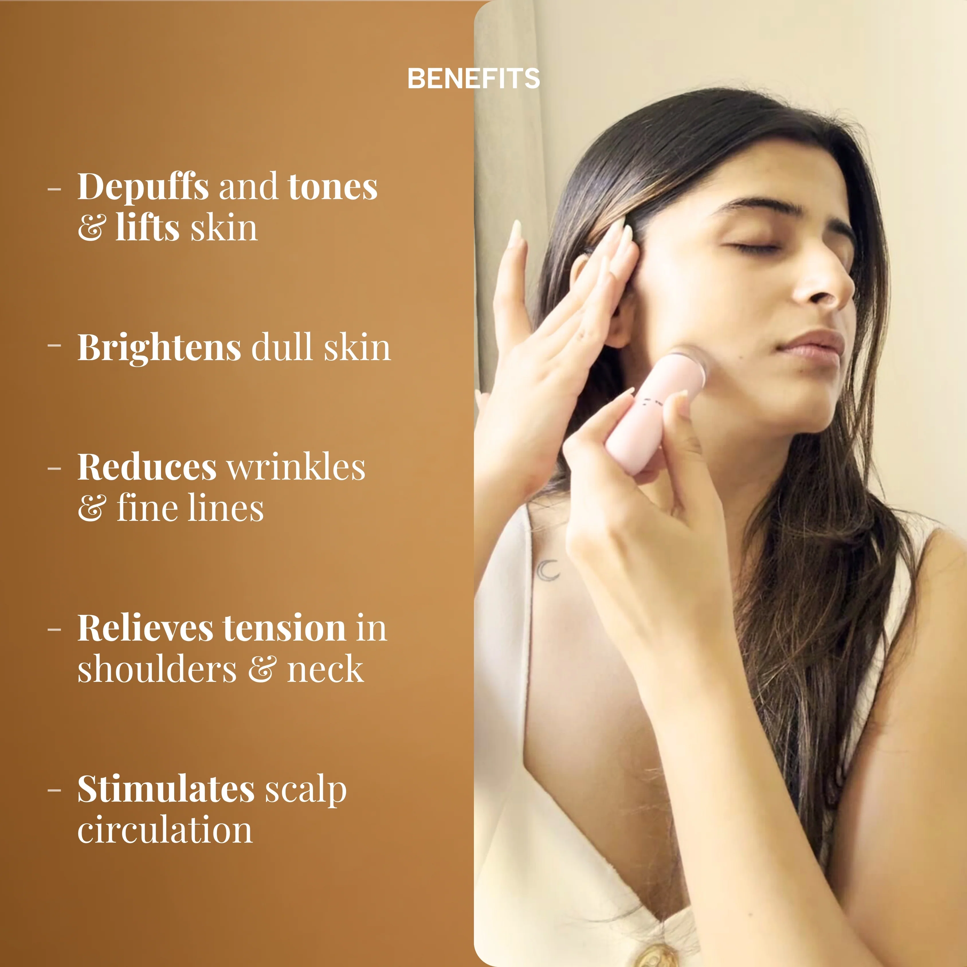 GlowLift 4-in-1 Electric Massager for Wrinkles, Sagging skin & Dark Circles - Image 3