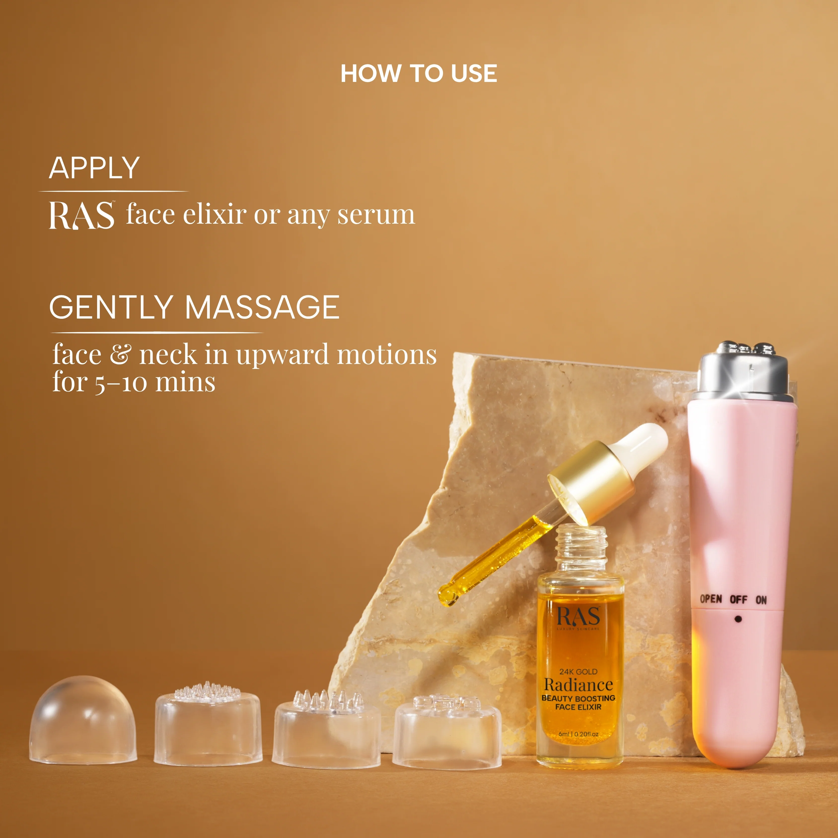 GlowLift 4-in-1 Electric Massager for Wrinkles, Sagging skin & Dark Circles - Image 5