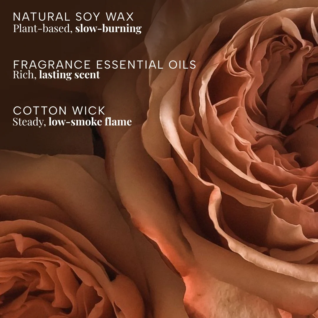 Himalayan Rose Hand Poured Scented Soy Candle With Natural Essential Oils - Image 5
