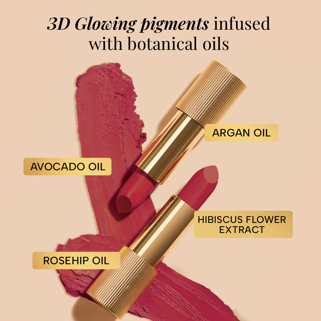 Lumiere Satin Matte Lipstick with Botanical Oils - Image 43