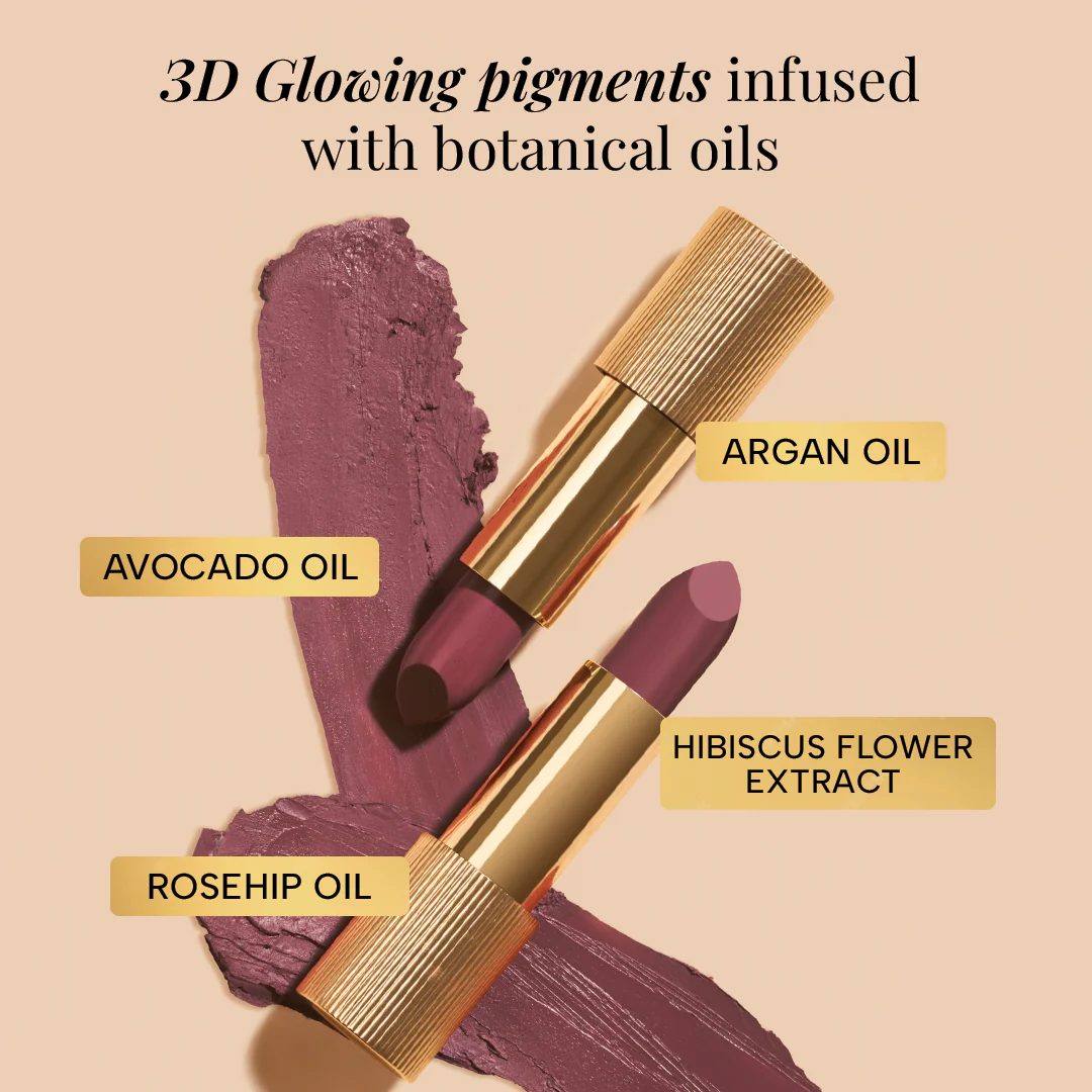 Lumiere Satin Matte Lipstick - Twilight Truffle - Image 4