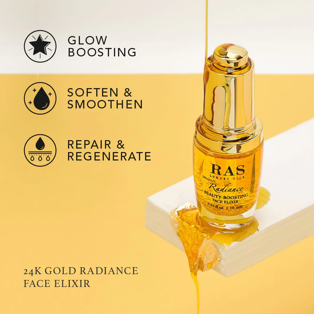 24K Gold Brightening Duo with 24K Gold Elixir & 24K Gold Gel Serum - Image 3