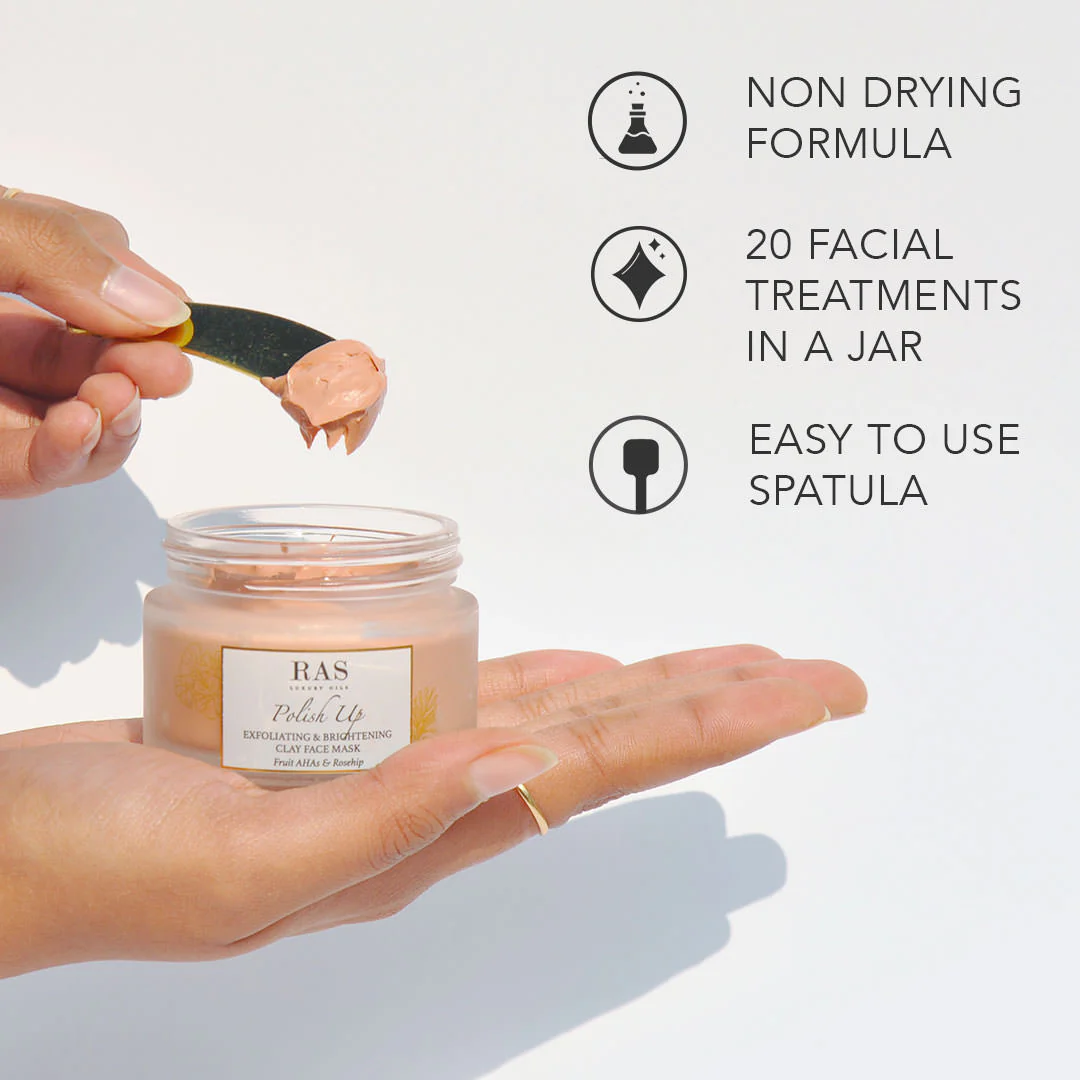 Polish Up Exfoliating Brightening Clay Face Mask - Image 3