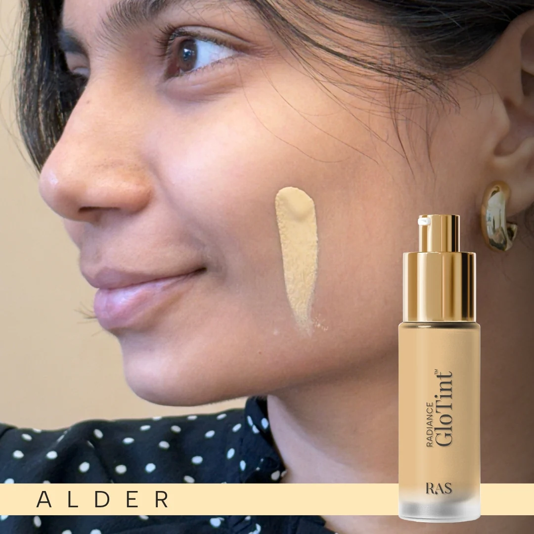 Glo-Tint Radiance Skin Perfector - Sheer Tint Foundation with SPF Protection  - Alder - Image 4