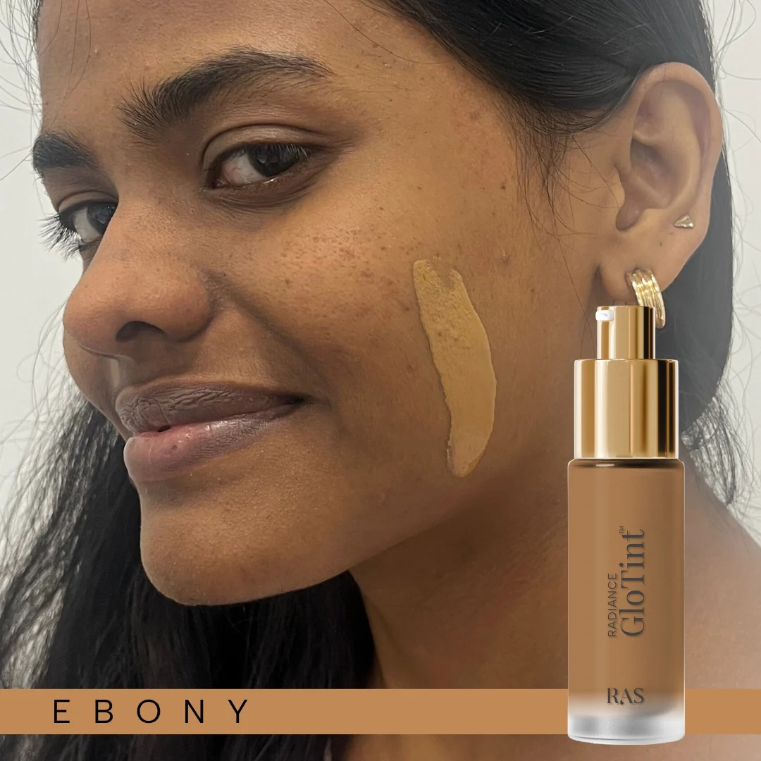 Glo-Tint Radiance Skin Perfector - Sheer Tint Foundation with SPF Protection - Ebony - Image 4