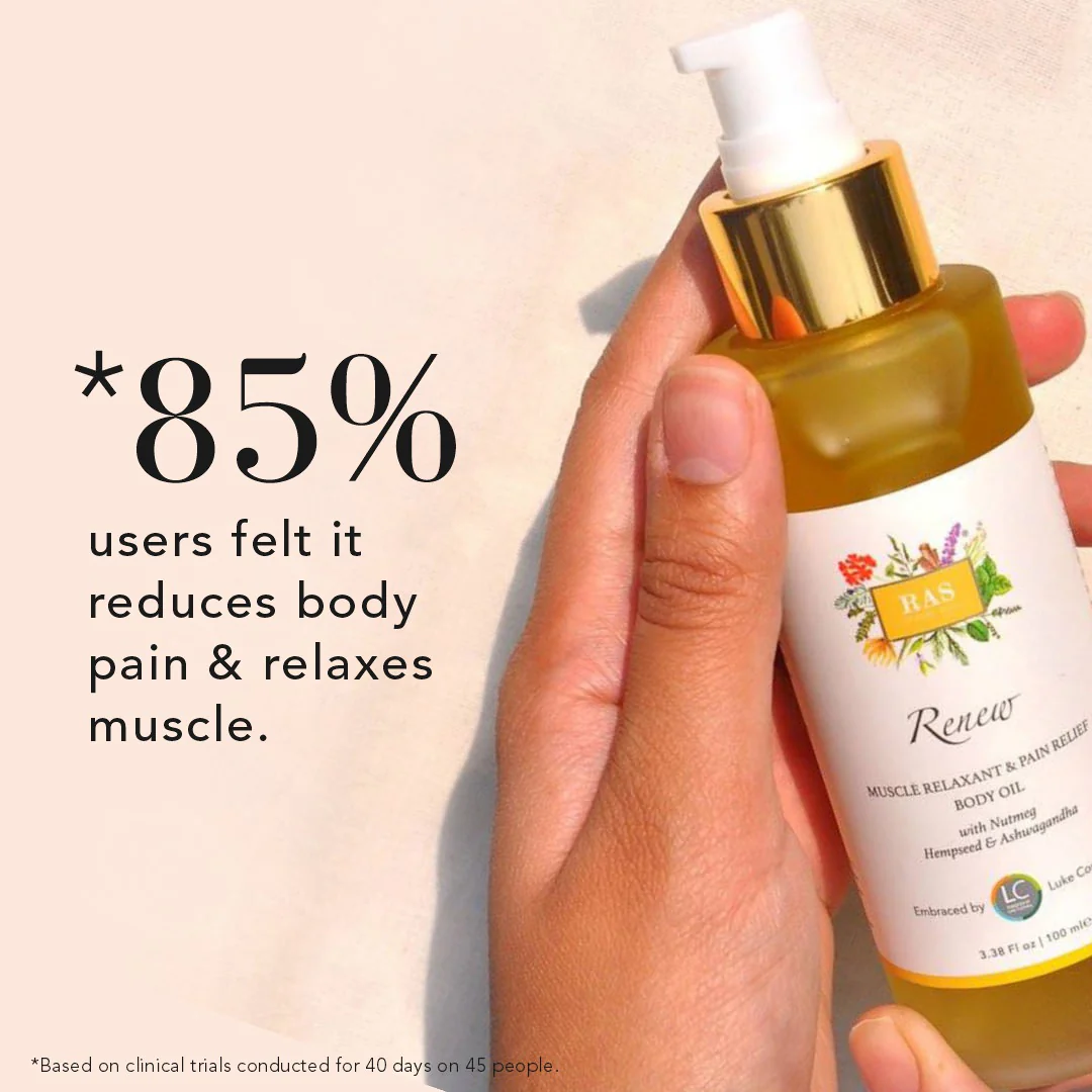 Renew Muscle Relaxant & Pain Relief Body Oil - Image 4
