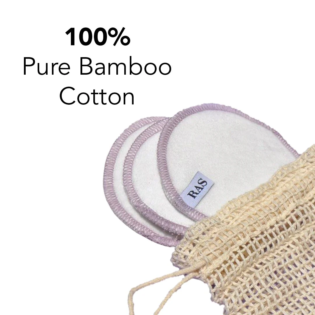 Reusable Bamboo Cotton Facial Pads - Image 3