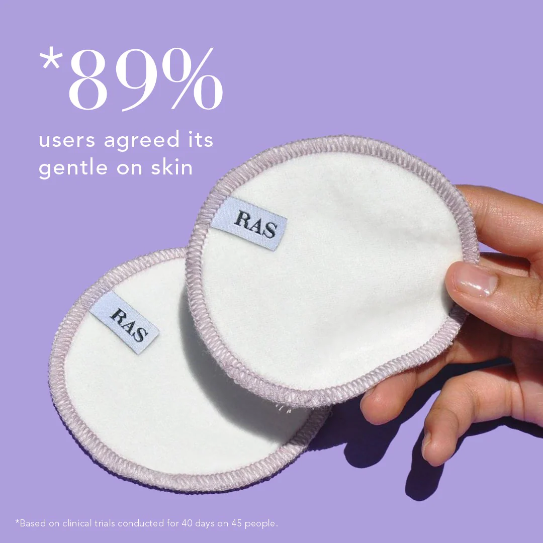 Reusable Bamboo Cotton Facial Pads - Image 4