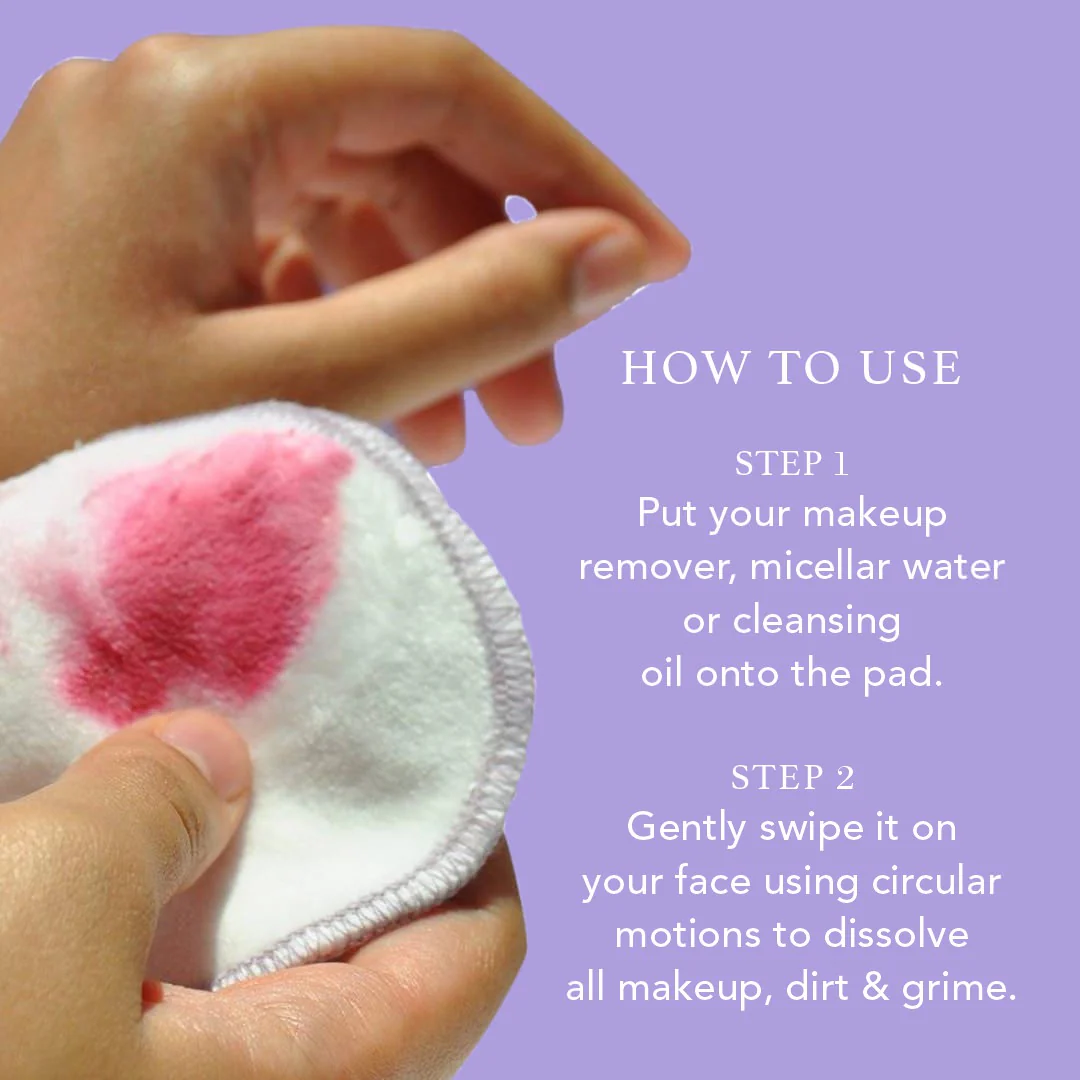 Reusable Bamboo Cotton Facial Pads - Image 6
