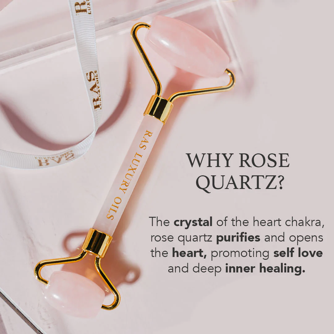 Rose Quartz Face Roller Massage Tool - Image 3