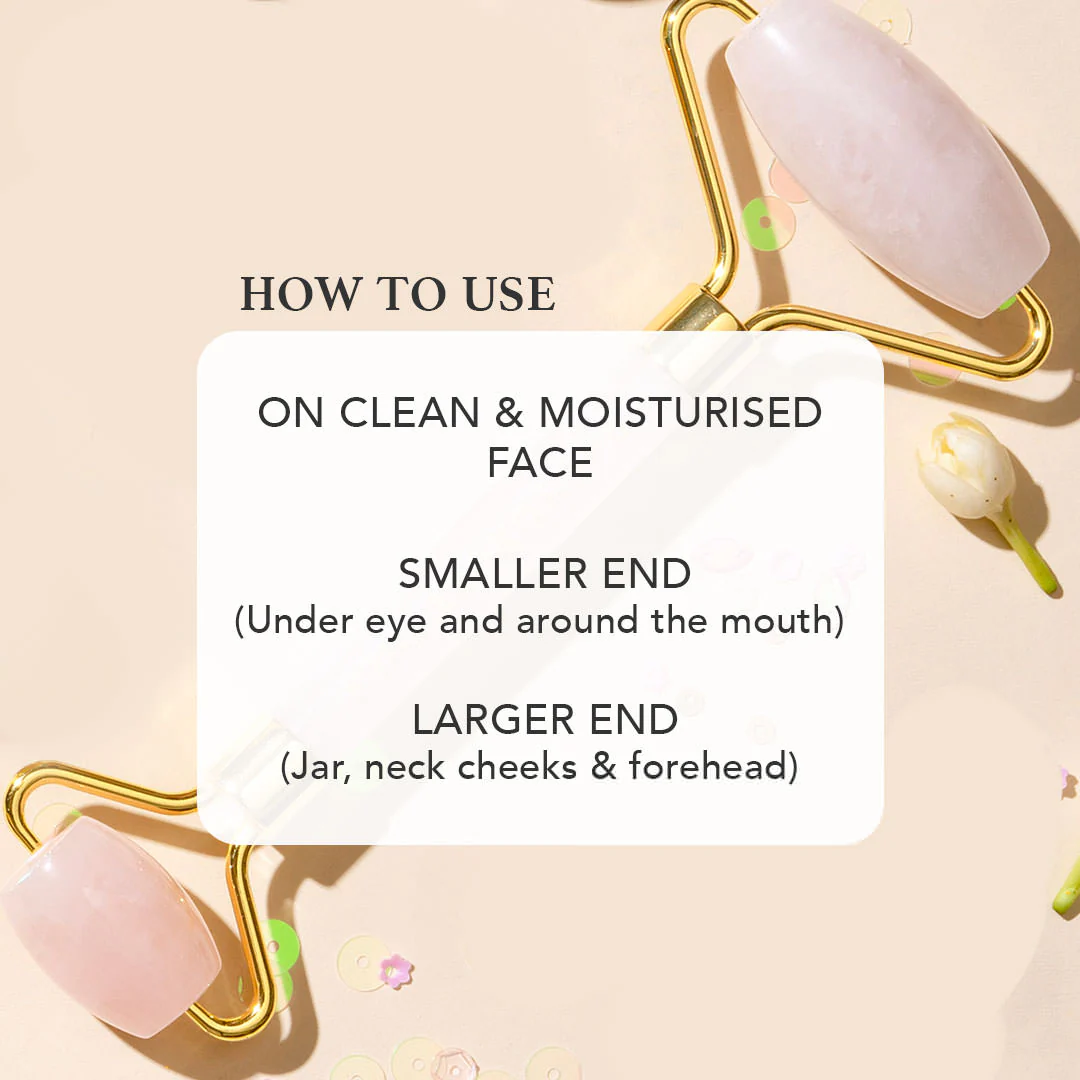 Rose Quartz Face Roller Massage Tool - Image 6