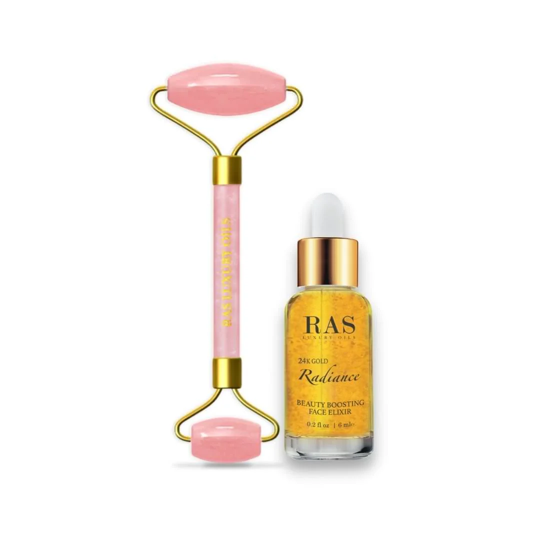 Rose Quartz Face Roller Massage Tool - Image 9