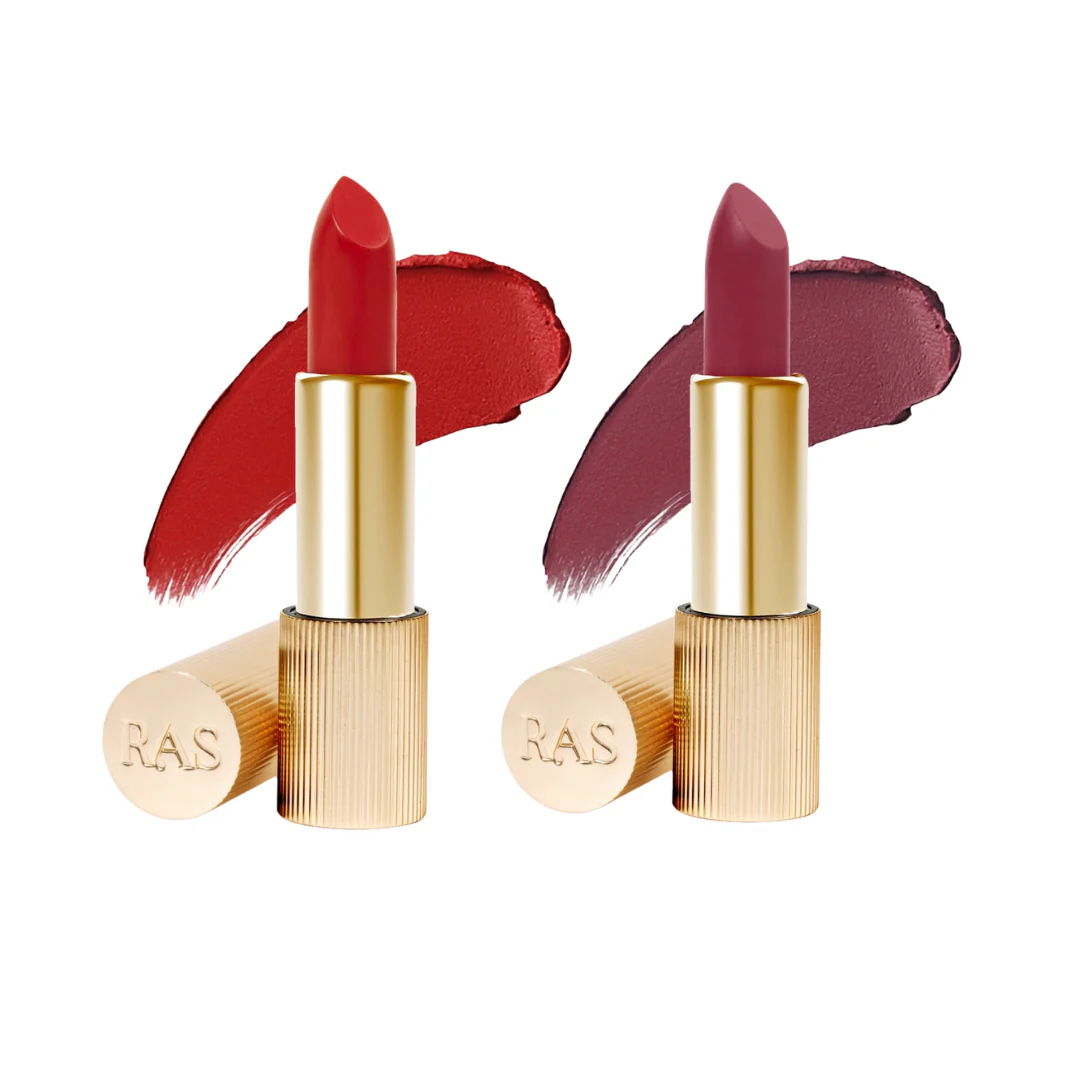 Season’s Must Have Lipsticks Duo | Riviera Red + Twilight Truffle - Image 13