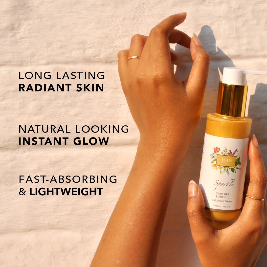 Sparkle Shimmer Highlighting Body Oil - Image 4