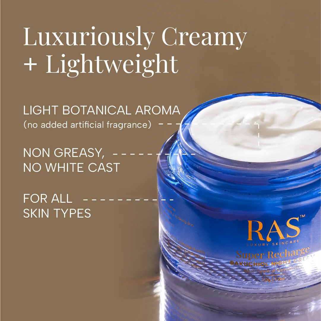Super Recharge Bakuchiol Night Cream with Ceramides & Peptides - Image 8