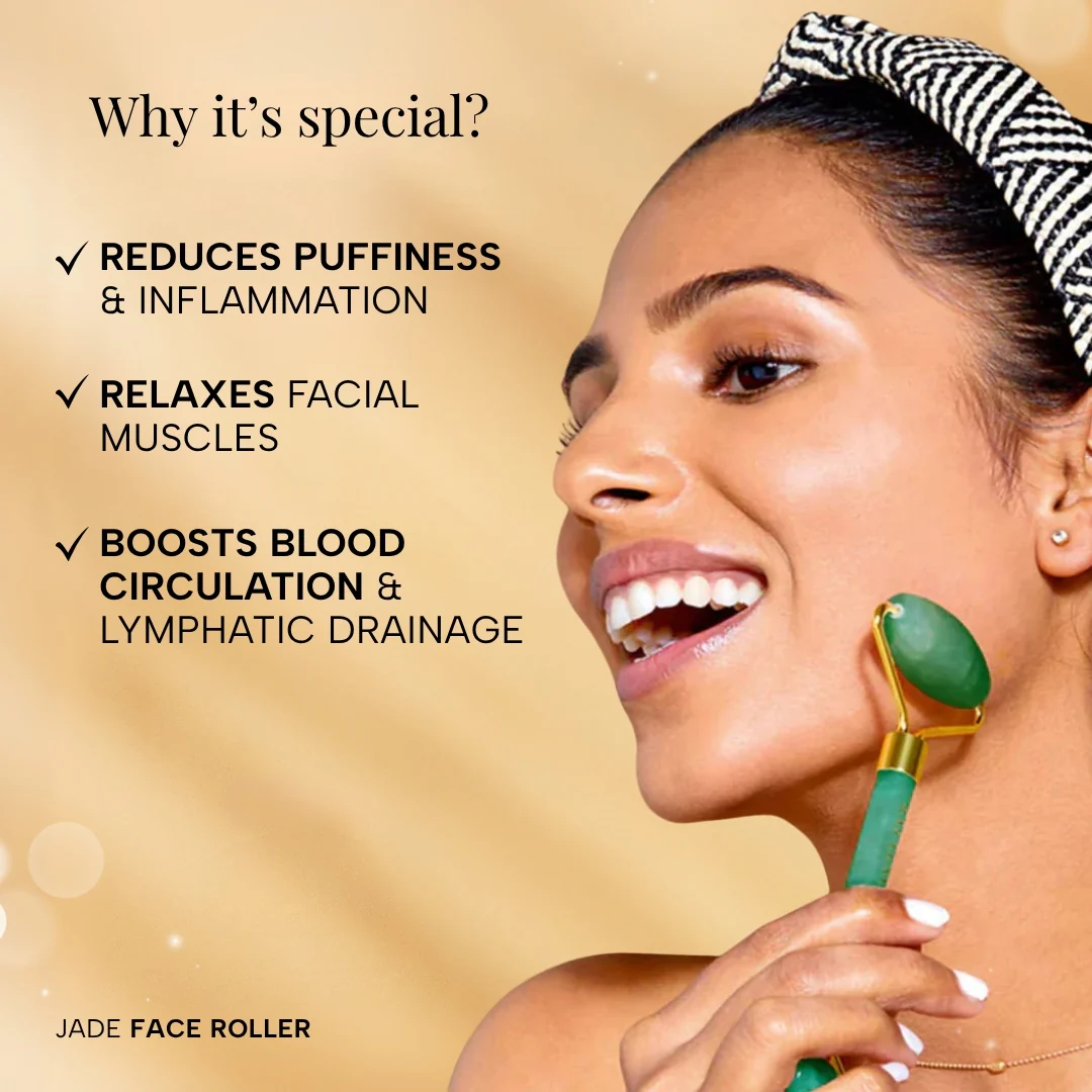 Ultimate Glow Jade Roller Gift set With brightening Serum - Image 6