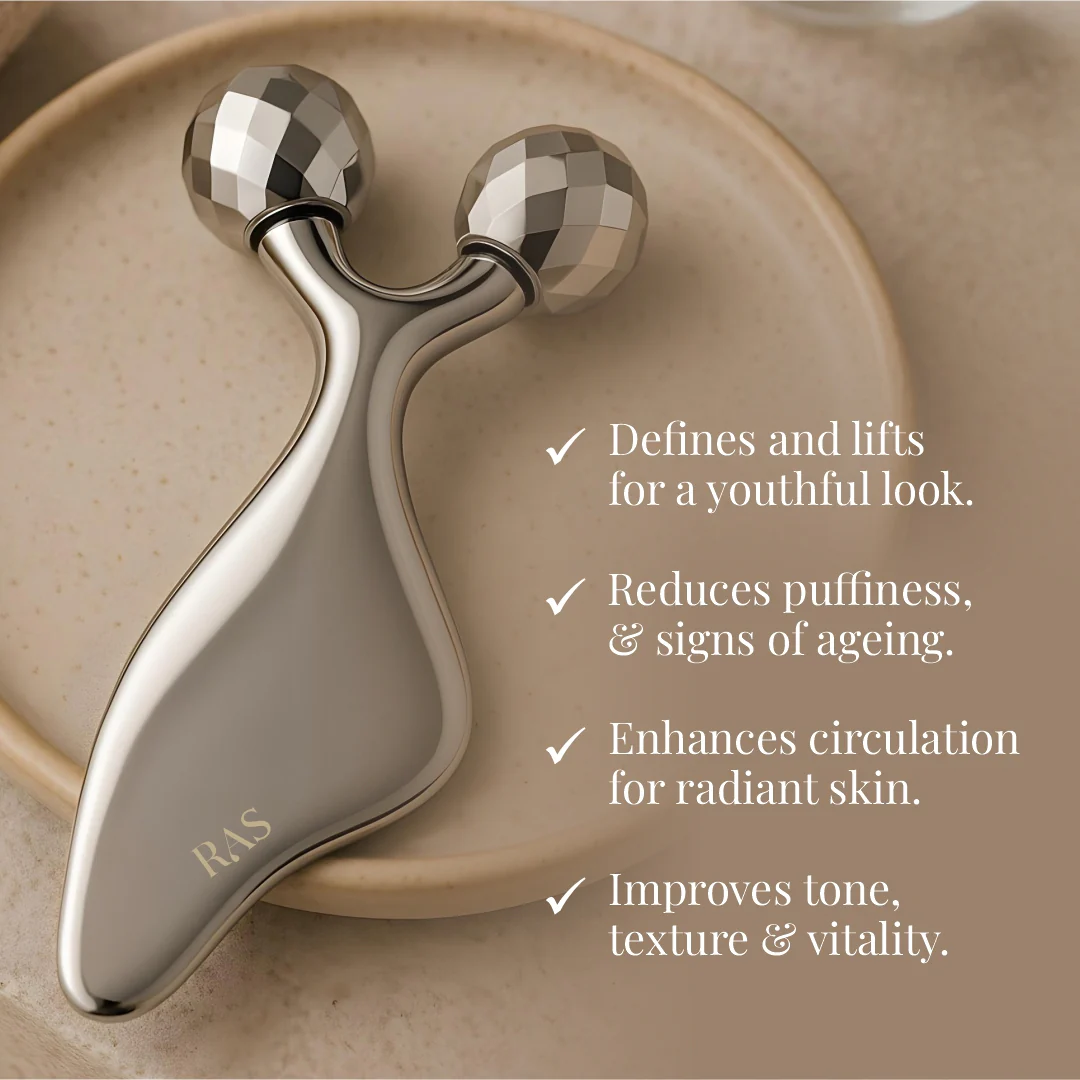 2-in-1 FaceLift Massager Face Roller cum Gua Sha - Image 3