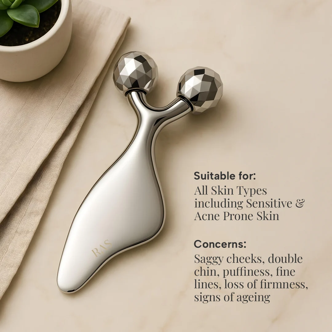 2-in-1 FaceLift Massager Face Roller cum Gua Sha - Image 5